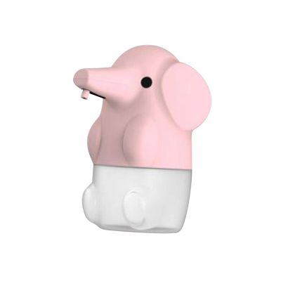Duiaynke Adjustable 250ml Touch Frees Soap Dispensers Intelligent Cartoon Hand Dispenser for Washroom Kitchen (Pink)