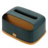 Beatifufu Creative Tissue Storage Holder Multi-Functional Plastic Napkin Box Simple Design for Living Room and Office Use Non-Slip Material Elegant Dark Green Color view 1