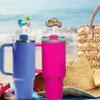 Stanley Cup 30 Oz & 40 Oz Tumblers with Handle - Straw Toppers & Covers, Funny Beach & Summer Straw Tips, Anti-dust Lids view 2