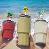 Stanley Cup 30 Oz & 40 Oz Tumblers with Handle - Straw Toppers & Covers, Funny Beach & Summer Straw Tips, Anti-dust Lids view 3