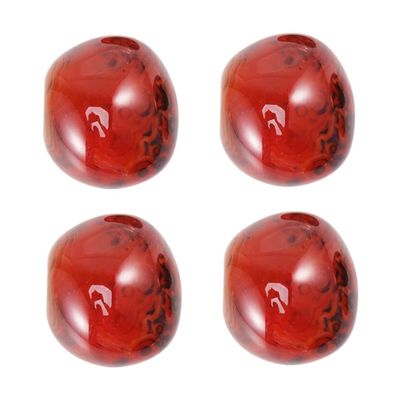 NOLITOY 4pcs Natural Agate Stones Decorative Healing Sardonyx Pebbles for Home Random Color