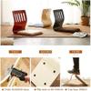 Floor Chair Cushion Seat Japanese Style Tatami Living Room Furniture Asian Floor Zaisu Legless Chair Cherry Finish (Color : B1) view 4
