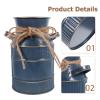 SUPVOX Vintage Tall Iron Art Vase Style Flower Arrangement for Home Decorative Milk Bottle Vase view 4