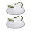 2pcs Microwave Splatter Cover Guard Lid With Handle Microwave Cover Clear Dish Bowl Plates Cover For Homes Kitchen Microwave Splatter Cover Adjustable Dishwasher Safe view 1