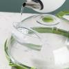 2pcs Microwave Splatter Cover Guard Lid With Handle Microwave Cover Clear Dish Bowl Plates Cover For Homes Kitchen Microwave Splatter Cover Adjustable Dishwasher Safe view 4
