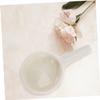 Cabilock 3pcs White Ceramic Tealight Holder Candle Holding Trays for Aromatherapy Lamps Easy to Store Move for Home Office Yoga Room and Study Decor view 4