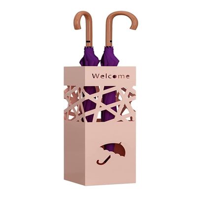 Umbrella Basket Umbrella Holder Umbrella Rack Hollow-carved Umbrella Stand, Indoor Corner Square Umbrella Holder For Hallway Entryway,Umbrella Organizer Rack Umbrella Stand Umbrella Organizer ( Color