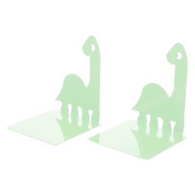 DIYEAH Modern Set Unique Dragon Bookend Rack Non-Slip Metal Book Holder for Desk