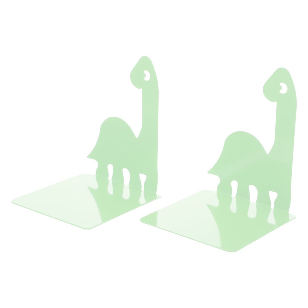 DIYEAH Modern Set Unique Dragon Bookend Rack Non-Slip Metal Book Holder for Desk