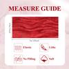 Asee'm 3PCS EasterTable Runner Cheesecloth 10FT Red Boho Gauze Fabric Rustic Sheer Cheese Cloth Runners for Valentine's Day Wedding Bridal Shower Party view 2