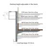 Wall-mounted desks Wall-mounted folding tables for small space-saving floating desks Wall-mounted desks or wash does not take up space. Suitable for dining room, room, study, kitchen, ( Size : 100*27c view 2