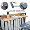 Wall-mounted desks Wall-mounted folding tables for small space-saving floating desks Wall-mounted desks or wash does not take up space. Suitable for dining room, room, study, kitchen, ( Size : 100*27c view 4