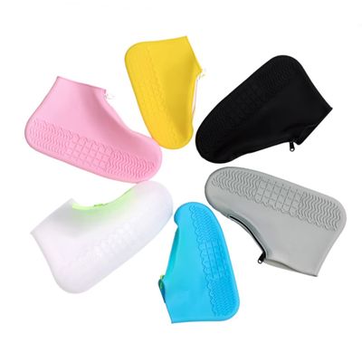WHAMVOX 1pair Silicone Skid Shoe Covers Reusable Rain Boots Protector for Outdoor Use s Easy to Clean and Lightweight