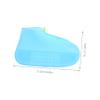 WHAMVOX 1pair Silicone Skid Shoe Covers Reusable Rain Boots Protector for Outdoor Use s Easy to Clean and Lightweight view 2