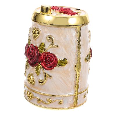SHOWERORO Automatic Press-type Toothpick Dispenser Holder Convenient Kitchen Toothpick Organizer for Household Use Vintage Design for Dining Room and Table Decor
