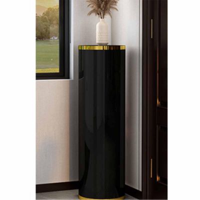 Metal Rotating Shoe Rack Tower 360 Corner Rotating Shoe Cabinet Zapatero Giratorio 360 Vertical Lazy Susan Organizer for Shoes Revolving Shoe Organizer for Entryway Living Room Hallway (Color : Black