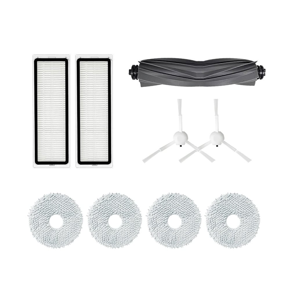BCWBLWE Main Brush Filters Side Brush Mop Cloth Compatible for Dreame Bot L10s Pro L10s Ultra Sweeping Robot Vacuum Cleaner Accessories, fu88yyun01