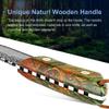 Meat Cleaver,Cleaver Knife, Handmade Damascus Fruit Knife Damascus Steel Blade Hunting Skinning Knife Fixed Blade Camping Survival Knife With Leather Sheath view 4