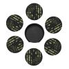 6 Pack American Flag Camo Leather Coaster with Holder for Drinks- Heat Resistant Non-Slip Funny Animal Coasters for Wooden Table Coffee Bar Kitchen Decor Housewarming, Set of 6 view 3