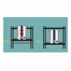 Movable Kitchen Shelves Storage Household Floor Microwave Oven Pot Rack Dish Storage Rack with Wheels Iron Shelf (Color : 4-700x400x1180mm) view 4