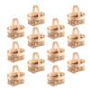 Mini Woven Baskets with Handles 12pcs Wood Chip Baskets Farmhouse for Wedding Party Favors Crafts view 2