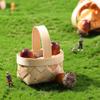 Mini Woven Baskets with Handles 12pcs Wood Chip Baskets Farmhouse for Wedding Party Favors Crafts view 3