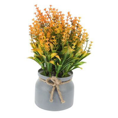 PRETYZOOM Artificial Potted Bonsai Plant Faux Flower Desktop Decor for Home Office and Garden Low Maintenance Lifelike Design Rustic and Modern Interiors