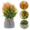 PRETYZOOM Artificial Potted Bonsai Plant Faux Flower Desktop Decor for Home Office and Garden Low Maintenance Lifelike Design Rustic and Modern Interiors view 4