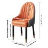 NONROTS Solid Wood Dining Chair Set of 8, Modern Dining Chairs, Upholstered Dining Side Chairs, Kitchen Chairs with Back, Modern Dining Room Side Chair view 2