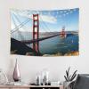 GFLFMXZW San Francisco Golden Gate Bridge Tapestry Flag Vertical Aesthetic Art Wall Tapestry Funny Poster Banner Wall Hanging for Bedroom Living Room Backdrop view 1