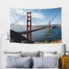 GFLFMXZW San Francisco Golden Gate Bridge Tapestry Flag Vertical Aesthetic Art Wall Tapestry Funny Poster Banner Wall Hanging for Bedroom Living Room Backdrop view 4