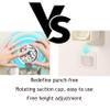 HomeLoft Basics Suction Cup shower Caddy, Light Luxury Style Glacier Pattern Suction Cup Shelf, No Drilling Waterproof Organizer Shelf, for Bathroom Kitchen(A) view 2