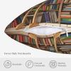 CSGJMYGS Throw Pillow Covers 18"x18" Funny Book Shelves Collection and Ladder Pillow Covers Decorative Square Pillowcases Soft Cozy Cushion Cases for Home Living Room Sofa Couch Bed view 4