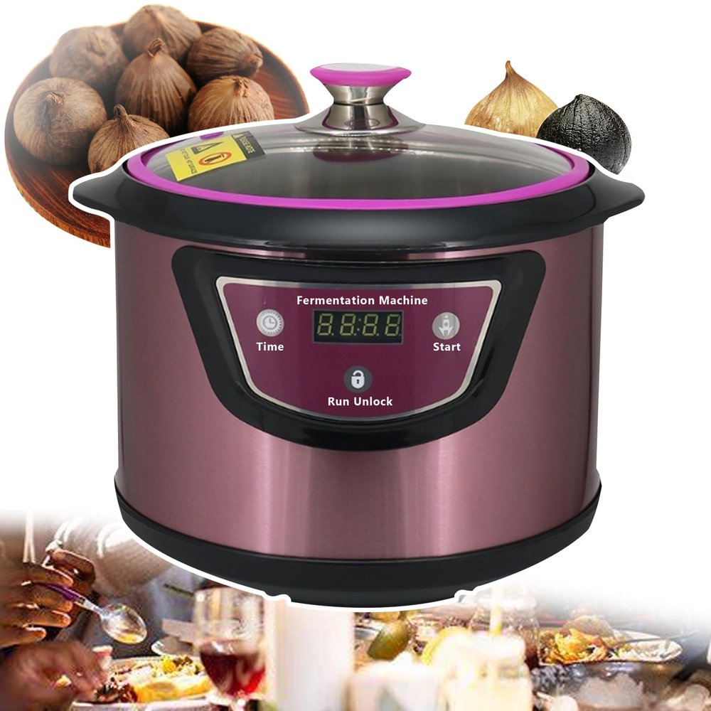 JINEKU 6L Black Garlic Fermenter Electric Smart Fermentation Machine Automatic Zymosis Pot Natto Yogurt Maker,Easy to Operate and for Use by the Elderly