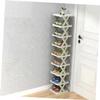 Hohopeti 9tiers Shoe Slots Organizer Tall Narrow Shoe Rack Stackable Design to Home view 2