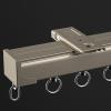 Curtain Ceiling Track,Ceiling Curtain Track Ceiling Mounted,Privacy Curtains Rail Room Divider Rod Heavy Duty Curtain Track System,Room Divider-Sliding Curtain Rail for Privacy Living room ( Color : S view 1