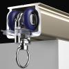 Curtain Ceiling Track,Ceiling Curtain Track Ceiling Mounted,Privacy Curtains Rail Room Divider Rod Heavy Duty Curtain Track System,Room Divider-Sliding Curtain Rail for Privacy Living room ( Color : S view 2