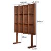luckxuan Floor-Standing Magazine Rack Magazine Holder Brochure Stand, Wood Brochure Display Stand, Floor-Standing Magazine Rack for Newspaper and Products Exhibition Magazine Display Rack (Color : 1) view 2