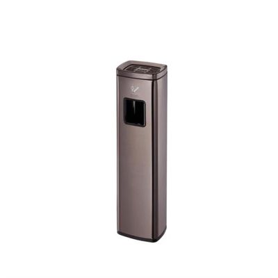 WUHUQN Outdoor Dustbins Stainless Steel Smoke Extinguishing Pillar Ash Pillar Vertical Trash Ashtray Hotel Mall Smoking Room Outdoor Commercial Large Trash Can Heavy Duty Garbage Ca