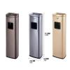 WUHUQN Outdoor Dustbins Stainless Steel Smoke Extinguishing Pillar Ash Pillar Vertical Trash Ashtray Hotel Mall Smoking Room Outdoor Commercial Large Trash Can Heavy Duty Garbage Ca view 2
