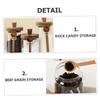 ABOOFAN Japanese Style Glass Jar Storage Glass Jar for Tea Leaves Condiment Jar with Lid and Spoons for Kitchen view 4