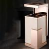 WUHUQN Trash Can with Ashtray Marble Trash Can Hotel Lobby Vertical Trash Bin Corridor Elevator Entrance Ash Bucket Stainless Steel Vertical Ashtray Ashtray Trash Can view 4