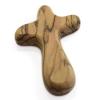 DGFJY Wooden Handheld Cross for Prayer, Comfortable to Hold, 3.94" x 2.5", Rustic Style, Unframed Hanging Sculpture, Living Room, Bedroom, Home Office view 4