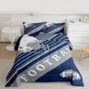 Erosebridal Kids Football Game Comforter Set for Boys Bedroom, Football Themed Bedding Sports Blue and White Decor, 1 Comforter 2 Pillowcases view 3