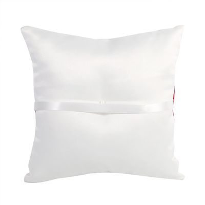Wedding Pillow BearerWedding Pillow BearerRomantic 4 Colors Wedding Bearer Holder Pillow Cushion with Bowknot Double Hearts DiamondsWedding Pillow ()