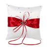 Wedding Pillow BearerWedding Pillow BearerRomantic 4 Colors Wedding Bearer Holder Pillow Cushion with Bowknot Double Hearts DiamondsWedding Pillow () view 2