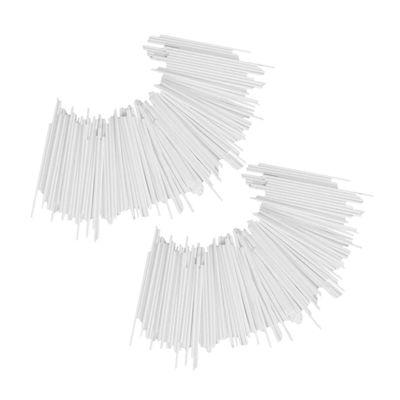 DECHOUS 200pcs White Paper Lollipop Sticks for Diy Candy Making Treat Sticks for Marshmallows Cake Pops and Homemade Desserts Smooth Design and Practical Use