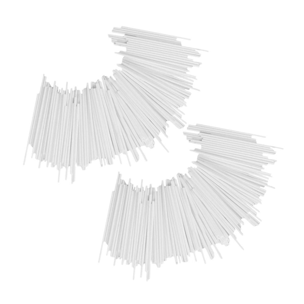 DECHOUS 200pcs White Paper Lollipop Sticks for Diy Candy Making Treat Sticks for Marshmallows Cake Pops and Homemade Desserts Smooth Design and Practical Use