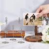 CHGCRAFT 12PCS Music Note Table Number Holders Place Card Holder Photo Holders for Tables Cards Stand Name Menu Clips Table Sign Holders for Wedding Anniversary Birthday, Silver view 3