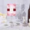 CHGCRAFT 12PCS Music Note Table Number Holders Place Card Holder Photo Holders for Tables Cards Stand Name Menu Clips Table Sign Holders for Wedding Anniversary Birthday, Silver view 4
